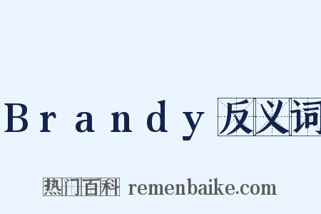 Brandy反义词是什么意思的图片